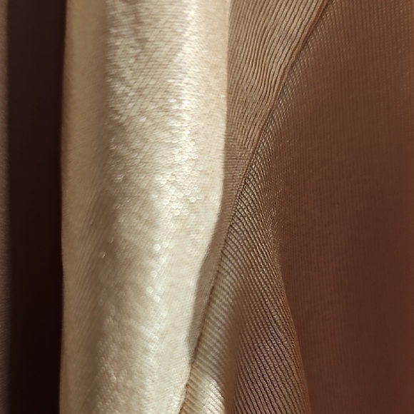 Jennifer Lopez NWT Pale Pink Women's Polyester W Ruched Sleeves Top Size XXL - Picture 6 of 7